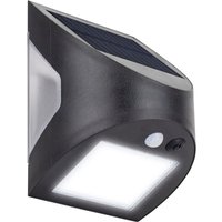 Masterplug Prysm Outdoor Solar Wall Light with PIR Motion Sensor - Black 300 Lumens LEXSW30B40-01