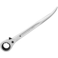 Priory 604 Short Bent Reversible Ratchet Podger 19 x 21mm White PRI604WHITAG