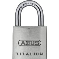 ABUS Mechanical 64TI/20mm TITALIUM⢠Padlock 10055878-01