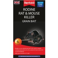 Rentokil Rodine Rat & Mouse Killer Grain x 6 PSMR13B PSMR13B
