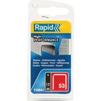 Rapid 53/12B 12mm Galvanised Staples (Pack 1080) 40109505