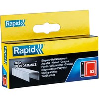Rapid 53/12B 12mm Galvanised Staples (Box 2500) 11859625