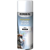 Ronseal Quick Dry Stain Block Aerosol White 400ml 35103