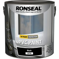 Ronseal uPVC Paint Black Satin 2.5 litre 39395