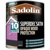 Sadolin Superdec Satin Black 1L 5028828