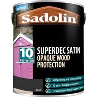 Sadolin Superdec Opaque Wood Protection Black Satin 5 litre 5028830