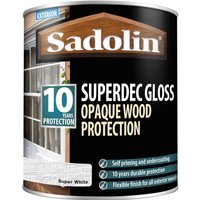 Sadolin Superdec Gloss White 1L 5028850