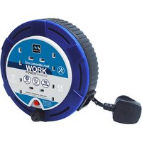 Masterplug Cassette Reel 4 Gang 10A 5m Blue SCT0510/4BL-MP SCT0510/4BL-MP