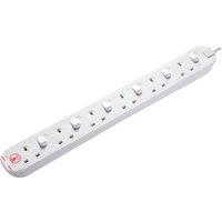 Masterplug Surge Switched Extension Lead 6 Gang 13A 2m SWSRG62N-MP SWSRG6210N-MP