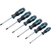 Makita E-10528 Slotted, Phillips & Pozi Screwdriver Set of 6 Piece E-10528