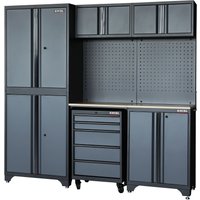 Excel 77" 7-Piece Garage Storage Cabinet System with Worktop 77"