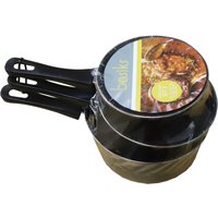 Basiks Carbon Steel Saucepan Set BSPS3