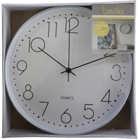Basiks 30cm Quartz Wall Clock BC20