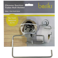 Basiks Suction Toilet Roll Holder BAB5