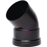 Davant Single Socket 135° Bend Black SPB0008