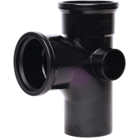 Davant Double Socket Branch 92° Black SPB0010