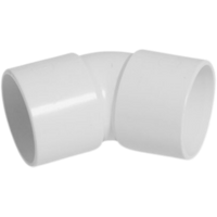 Davant Solvent Weld Obtuse 45° Bend White PWE4532WB