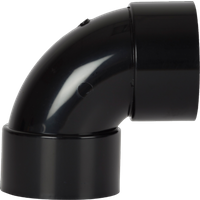 Davant Solvent Weld Swept Bend 92.5° Black PWSB32B