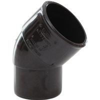 Davant Solvent Weld Spigot 45° Bend Black PWSPB4532B