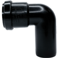 Davant Push Fit Swivel Bend 91.25° Black EP23B