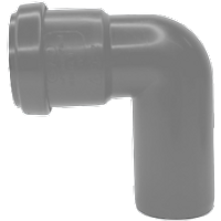 Davant Push Fit Swivel Bend 91.25° Grey EP23G