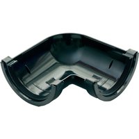 Pipelife Mini Flow Gutter 90° Angle Black RWMFA90B