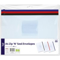 Ig Design A4 Zip & Seal Plastic Envelopes CEDP/1