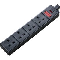 Masterplug 4 Socket 13 Amp Heavy Duty Trailing Socket ELS134B-01