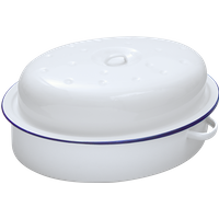 Falcon Falcon Oval Roaster - Traditional White 60026
