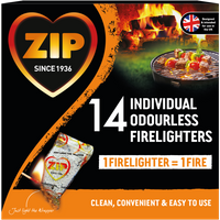 Zip Fast & Clean Wrapped Firelighters SB093037