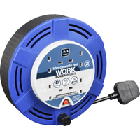 Masterplug 4 Socket 10m 10A Medium Cassette Reel (Blue) MCT1010/4BL-MP
