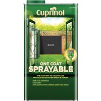 Cuprinol One Coat Sprayable Fence Treatment Black 5 litre 5355970
