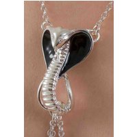 Uto - Silver Breast and Nipple Necklace with Cobra Charm