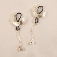 Yin Yuying - Silver Shooting Stars Non-Piercing Nipple Rings