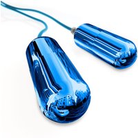 Dual Vibrating Penis Sleeve - Blue and Clear