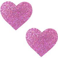 Pegasus Kisses Iridescent Pink Glitter I Heart U Nipztix Pasties