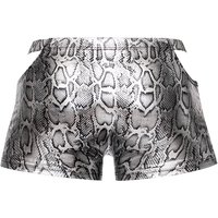 s'naked Pouch Short - X-Large - Silver/black
