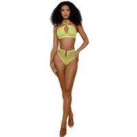 Situation Net 2-Piece Set - Os - Neon Yellow