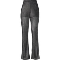 Liu Jo • wijde pantalon in metallic zilver • 40 (IT46)