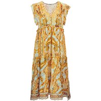 Frogbox • gele midi jurk • 36