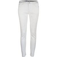 MAC • witte SKINNY jeans met beschadigingen • 36