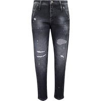 MAC • zwarte Boyfriend jeans destroyed • 36