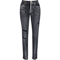 MAC • Mel jeans met zilveren coating • 36