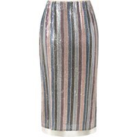 Milano Italy • gestreepte pailletten rok • 36