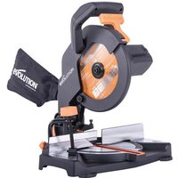 Evolution Power Tools - Evolution R210CMS 210mm 1200w Compound Mitre Saw With tct Multi-Material Cutting Blade (230V)