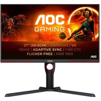 AOC Q27G3XMN/BK Quad HD 27" VA Mini LED Gaming Monitor - Black