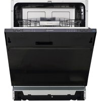 Indesit IN2IE13CNO8UK Fully Integrated Full Size Dishwasher - Black Control Panel with Fixed Door Hinge Kit - E Rated