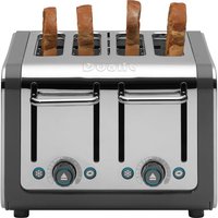 DUALIT Architect 46526 4-Slice Toaster - Grey & Brushed Stainless Steel