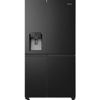HISENSE PureFlat Infinite RS818N4TFE American-Style Smart Fridge Freezer - Black Stainless Steel