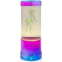 GLOBAL GIZMOS Jellyfish Water Bubble Lamp - Blue & Purple